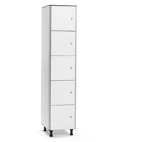 [039743] Consigna fenólica para vestuario de 5 puertas - Dim.: 400x501x1909h mm - Gris claro