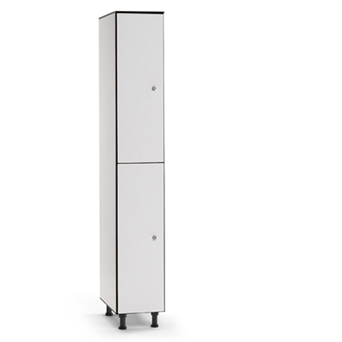 [039745] Taquilla fenólica para vestuario de 2 puertas - Dim.: 300x494x1905h mm - Gris claro