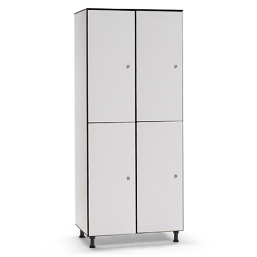 [039748] Taquilla fenólica para vestuario de 4 puertas - Dim.: 800x494x1905h mm - Gris claro