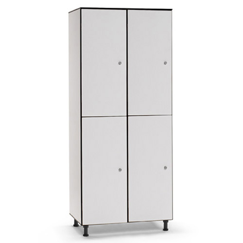 [039748] Taquilla fenólica para vestuario de 4 puertas - Dim.: 800x494x1905h mm - Gris claro