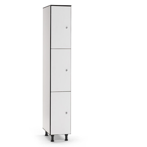 [039749] Taquilla fenólica para vestuario de 3 puertas - Dim.: 300x494x1905h mm - Gris claro