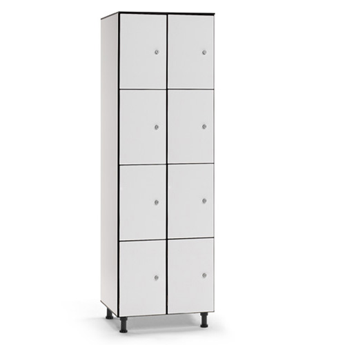 [039754] Taquilla fenólica para vestuario de 8 puertas - Dim.: 600x494x1905h mm - Gris claro