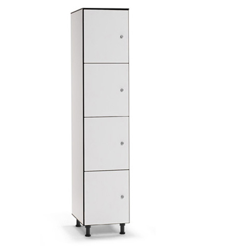 [039755] Taquilla fenólica para vestuario de 4 puertas - Dim.: 400x494x1905h mm - Gris claro