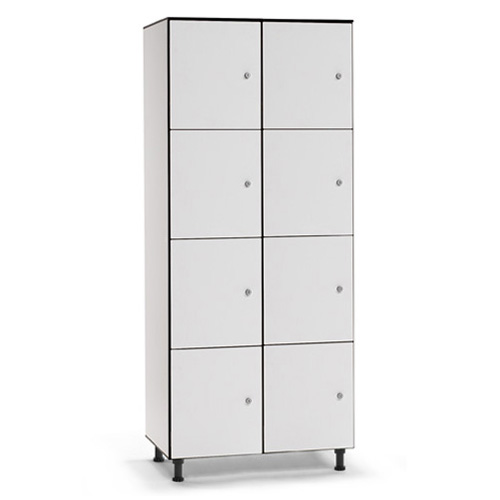 [039756] Taquilla fenólica para vestuario de 8 puertas - Dim.: 800x494x1905h mm - Gris claro