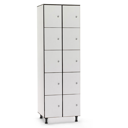 [039758] Consigna fenólica para vestuario de 10 puertas - Dim.: 600x494x1905h mm - Gris claro