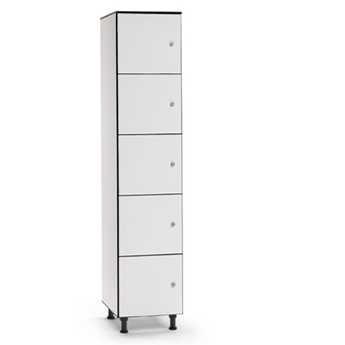 [039759] Consigna fenólica para vestuario de 5 puertas - Dim.: 400x494x1905h mm - Gris claro