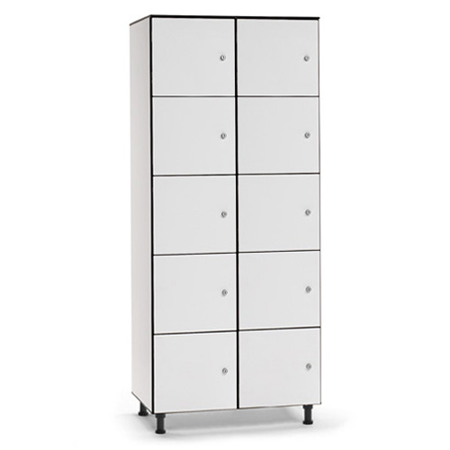 [039760] Consigna fenólica para vestuario de 10 puertas - Dim.: 800x494x1905h mm - Gris claro