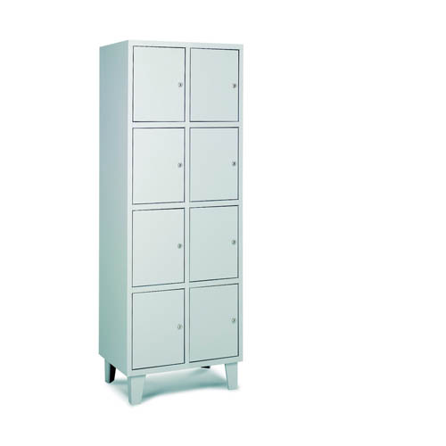 [039775] Taquilla metálica para vestuario con 8 puertas - Dim.: 640x460x1780h mm - Gris ral 7035