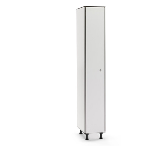 [039814] Ropero fenólico de 1 puerta - Dim. 300x501x1909h mm - Gris claro