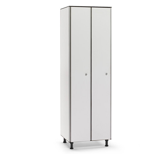 [039815] Ropero fenólico de 2 puertas - Dim. 600x501x1909h mm - Gris claro