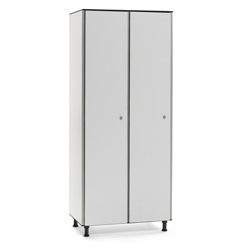 [039817] Ropero fenólico de 2 puertas - Dim. 800x501x1909h mm - Gris claro