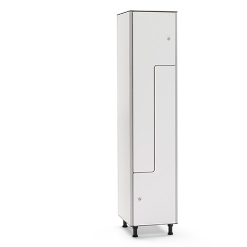 [039818] Ropero fenólico de 2 puertas en PL - Dim. 400x501x1909h mm - Gris claro