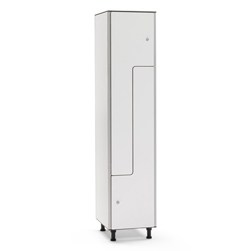 [039818] Ropero fenólico de 2 puertas en PL - Dim. 400x501x1909h mm - Gris claro