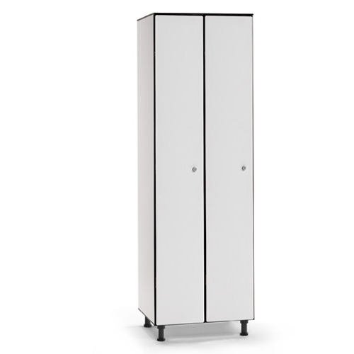 [039821] Ropero fenólico de 2 puertas - Dim. 600x494x1905h mm - Gris claro