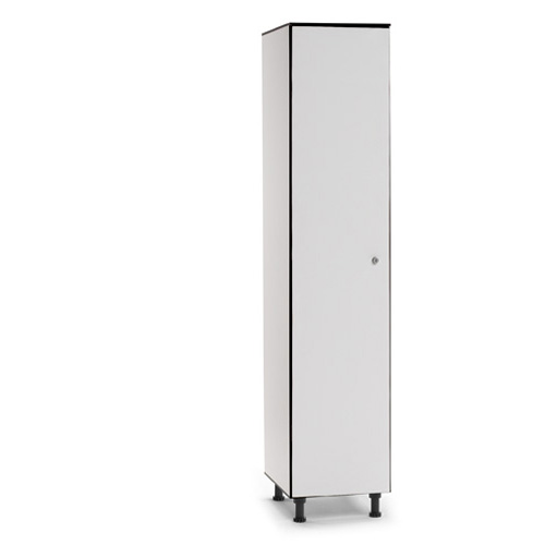 [039822] Ropero fenólico de 1 puerta - Dim. 400x494x1905h mm - Gris claro