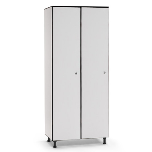 [039823] Ropero fenólico de 2 puertas - Dim. 800x494x1905h mm - Gris claro