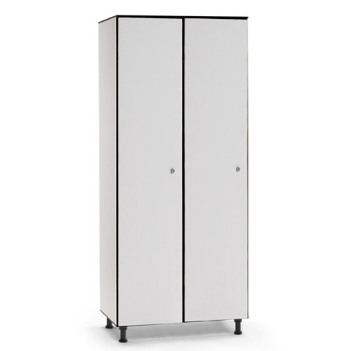 [039823] Ropero fenólico de 2 puertas - Dim. 800x494x1905h mm - Gris claro