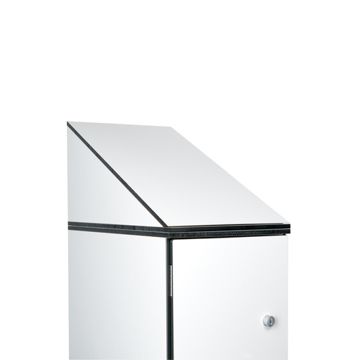 [039827] Techo inclinado fenólico para taquilla de 1 cuerpo - Dim.: 400x460x300h mm - Gris claro