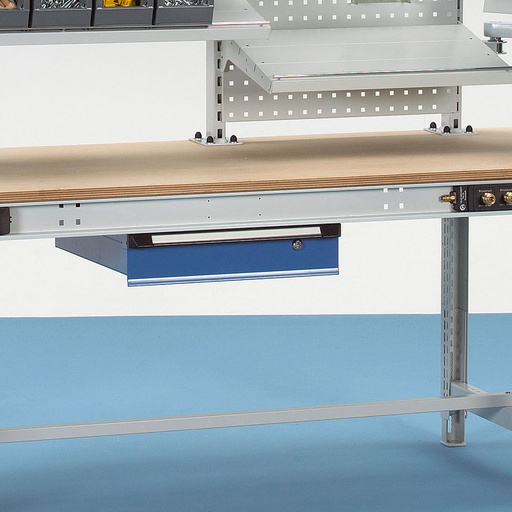 [039936] Cajón de extracción simple para banco de trabajo - Dim.: 450x600x120h mm - Azul ral 5012