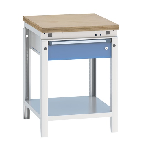 [040353] Banco de trabajo serie Funcion - Dim.: 607x750x850h mm - Azul ral 5012 + gris ral 7035
