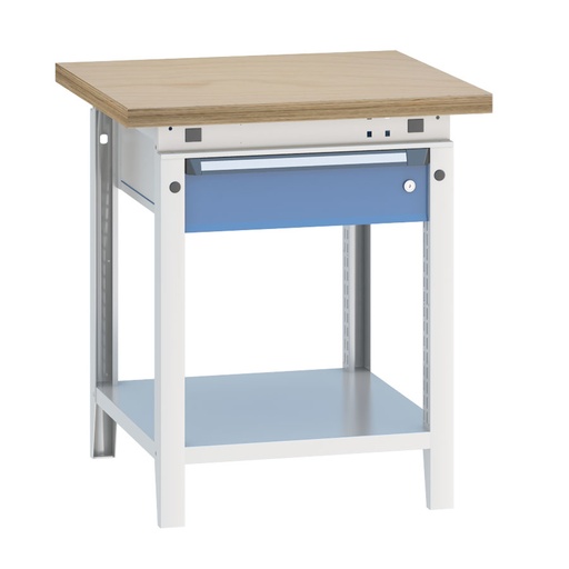 [040366] Banco de trabajo serie Funcion - Dim.: 750x750x850h mm - Azul ral 5012 + gris ral 7035