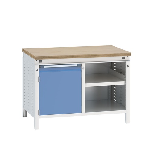 [040476] Banco de trabajo serie Funcion - Dim.: 1152x750x850h mm - Azul ral 5012 + gris ral 7035